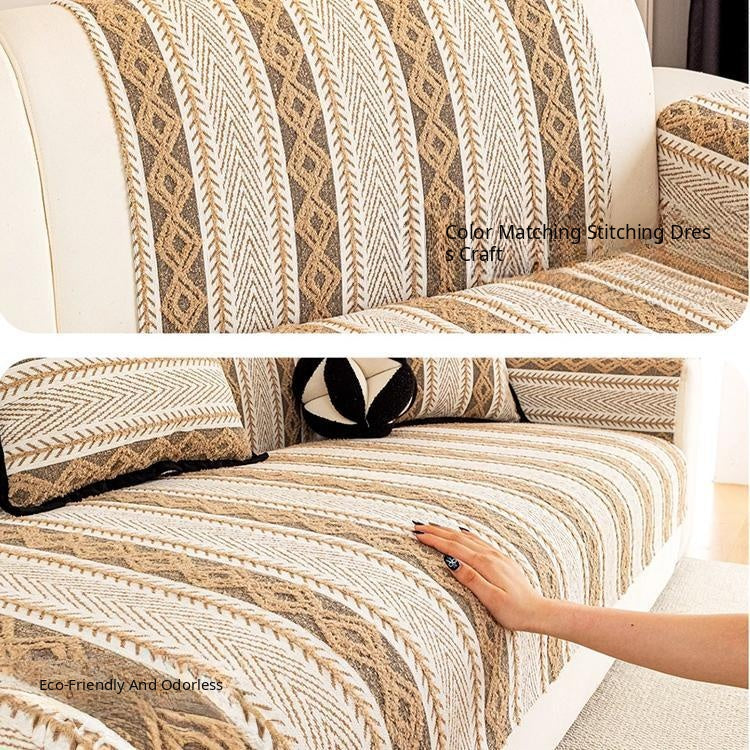 Herringbone striped seat and backrest covers — gsft-9059
