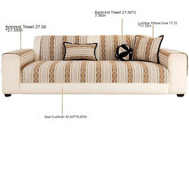 Individual sofa cover measurements illustrated — gsft-9059