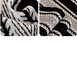 Black and cream herringbone weave — gsft-9059