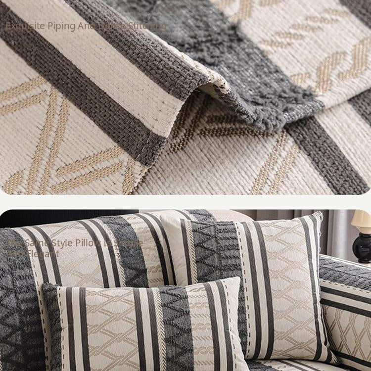 Bound edge and coordinating geometric pillow — gsft-9061