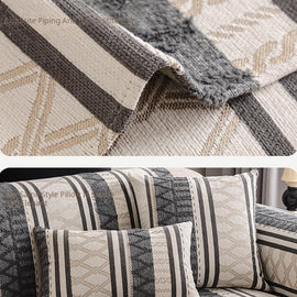 Bound edge and coordinating geometric pillow — gsft-9061