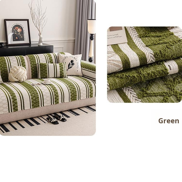 Green geometric pattern and coordinated seating — gsft-9061