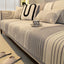 Modern Arch Pattern Chenille Non-Slip Couch Cover styled on a sofa
