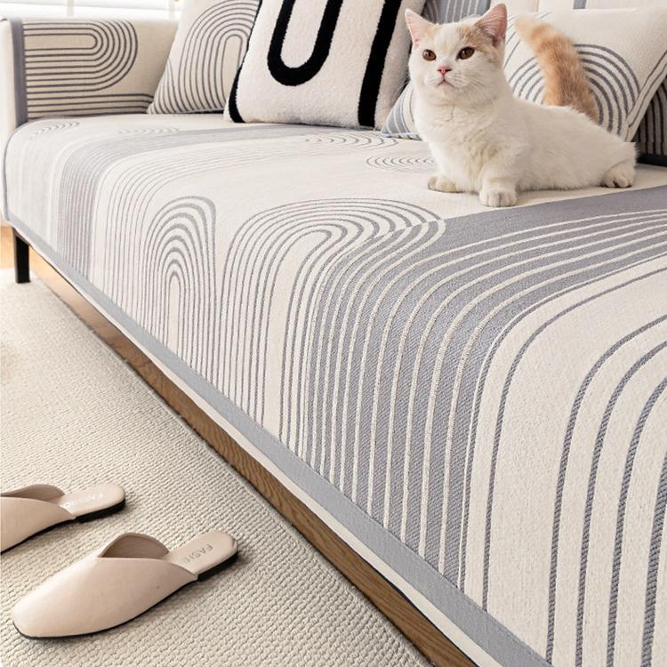 Arch pattern cover with a cat on the seat — gsft-9062