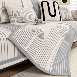 Arch patterned covers on a sectional sofa — gsft-9062
