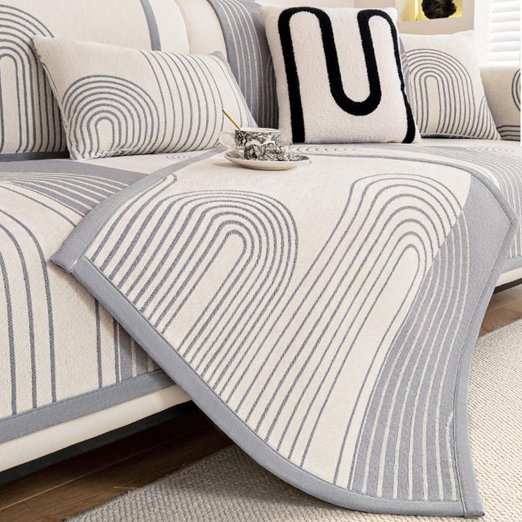 Arch patterned covers on a sectional sofa — gsft-9062