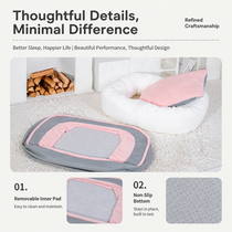 Three plush color combinations complement different interiors