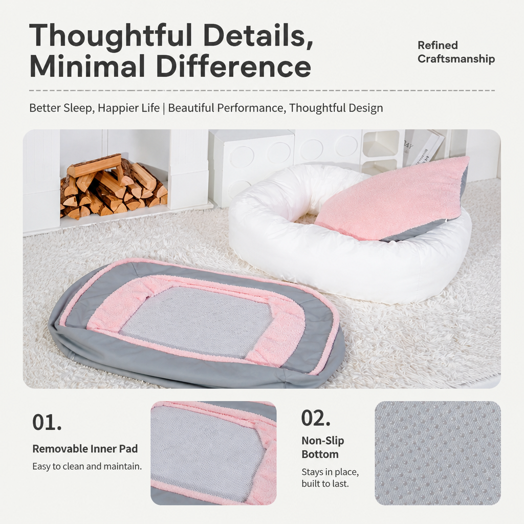 Three plush color combinations complement different interiors