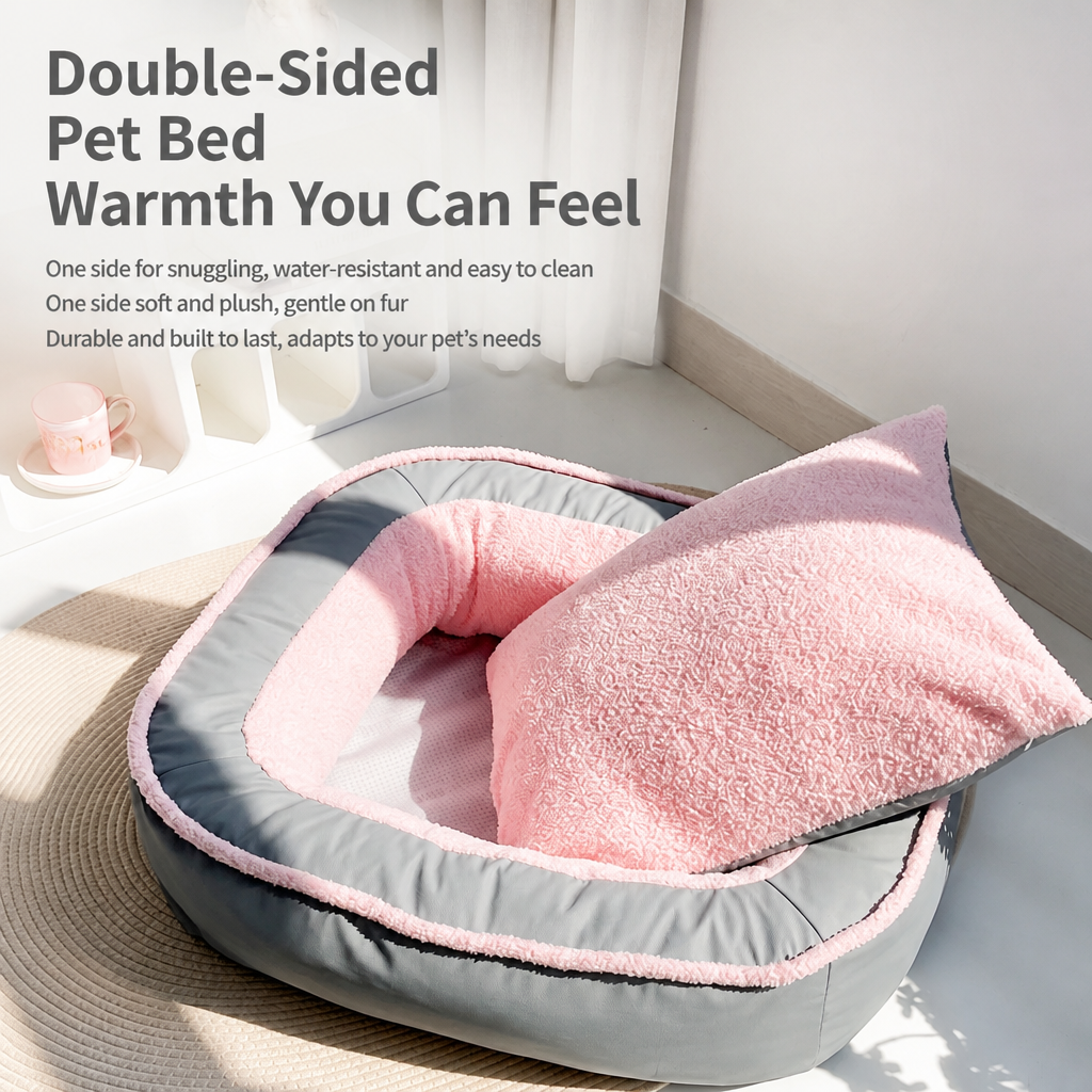Non-slip base helps the bolster bed stay steady indoors