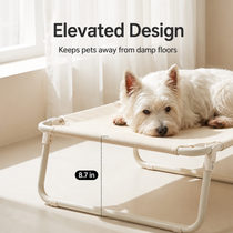 Oxford fabric sleeping surface offers water and wear resistance
