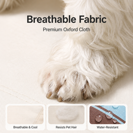 Supportive removable bolster gives dogs a comfortable headrest