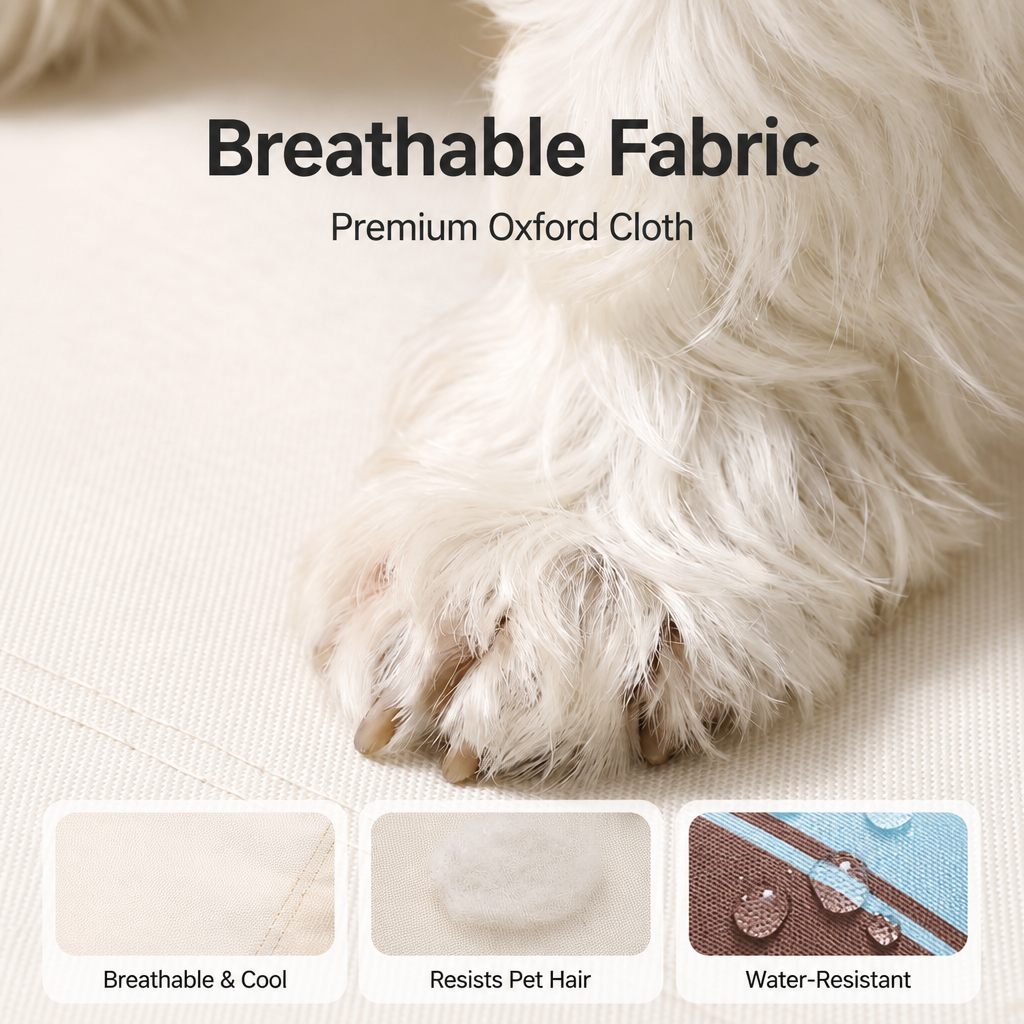 Supportive removable bolster gives dogs a comfortable headrest