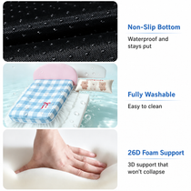 Supportive padded surface designed to stay flat without sagging