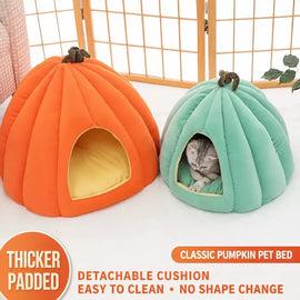 Enclosed Pet Bed for Cats and Small Dogs