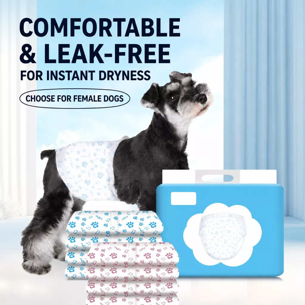 Disposable Dog Diapers for Male and Female Dogs