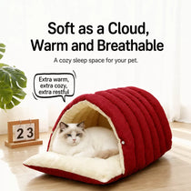 Semi-Enclosed Cat & Dog Bed with EPE Foam