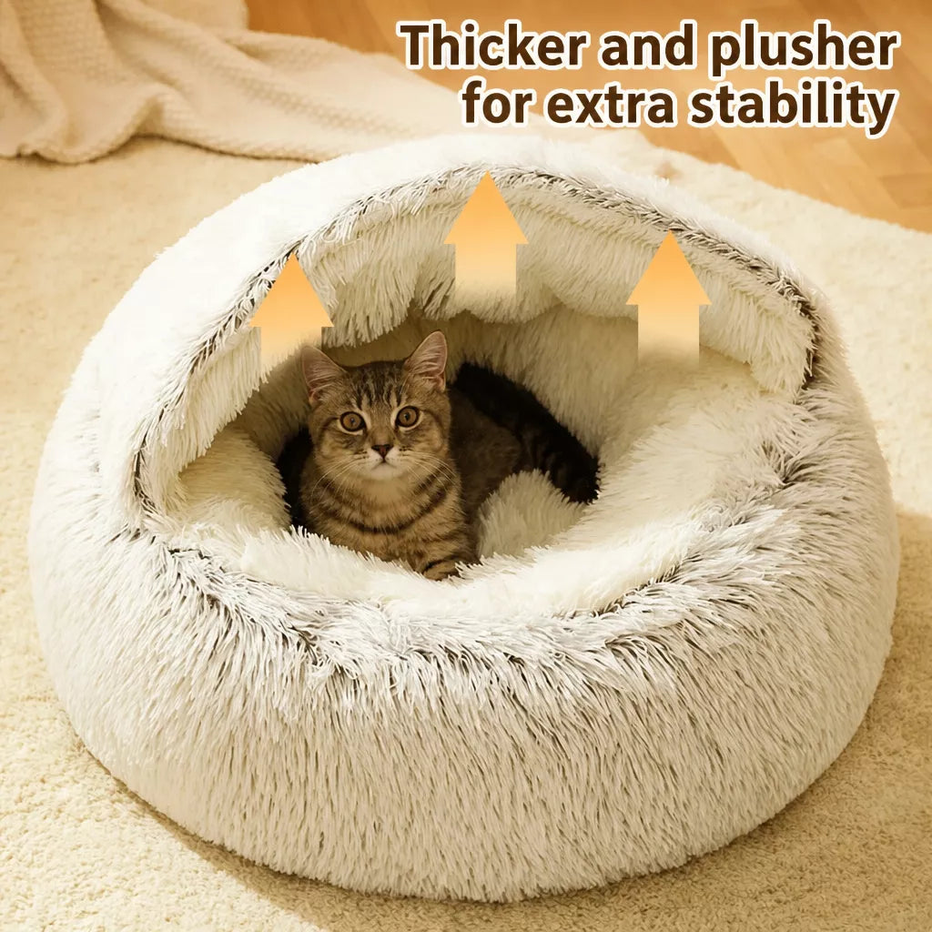 Plush Cat & Dog Bed