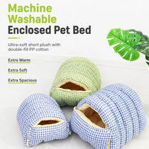 Semi-Enclosed Cat & Small Dog Bed with Removable Cover