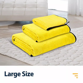 Absorbent Cotton Pet Bath Towel for Dogs and Cats