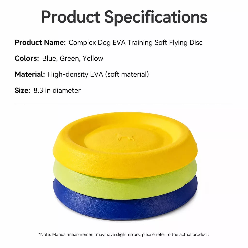 Dog Flying Disc and Tug Toy for Medium and Large Dogs