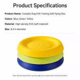 Dog Flying Disc and Tug Toy for Medium and Large Dogs