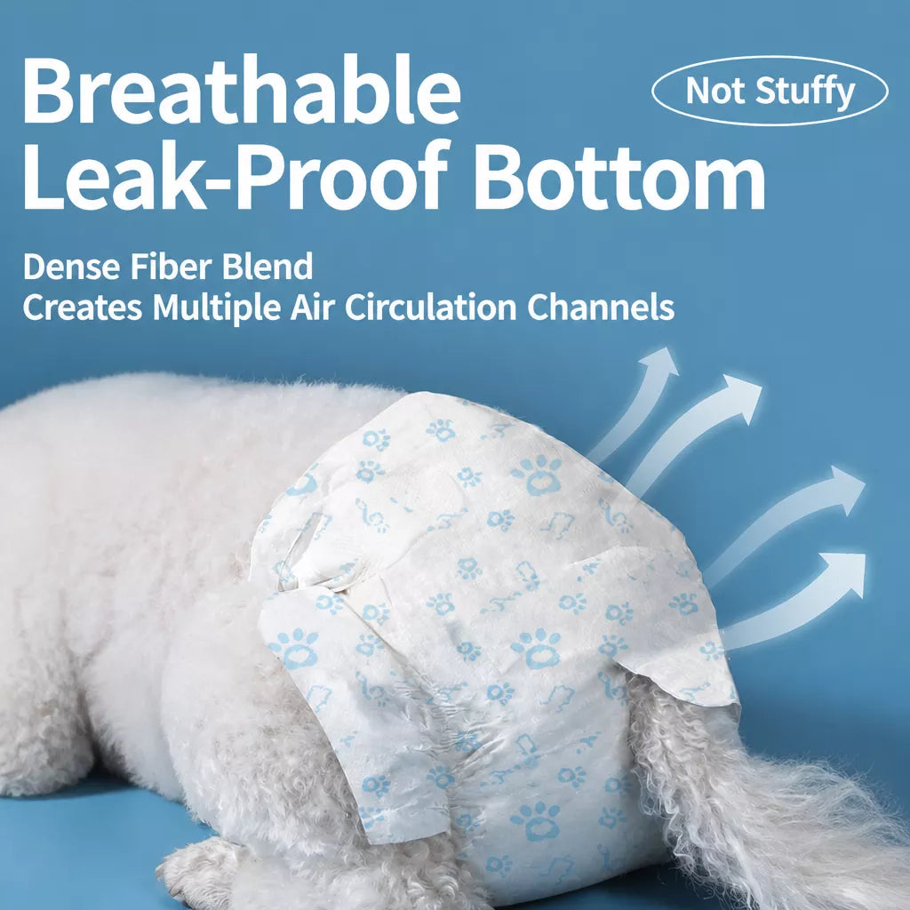 Disposable Dog Diapers for Male and Female Dogs