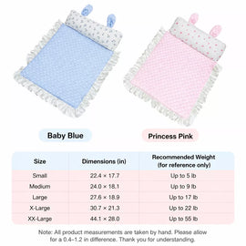 Pet Rest Mat with Bunny-Ear Pillow for Dogs and Cats