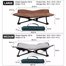Foldable Outdoor Pet Camping Bed