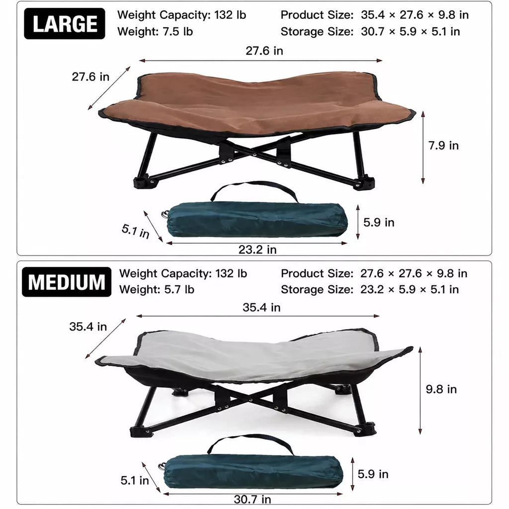 Foldable Outdoor Pet Camping Bed