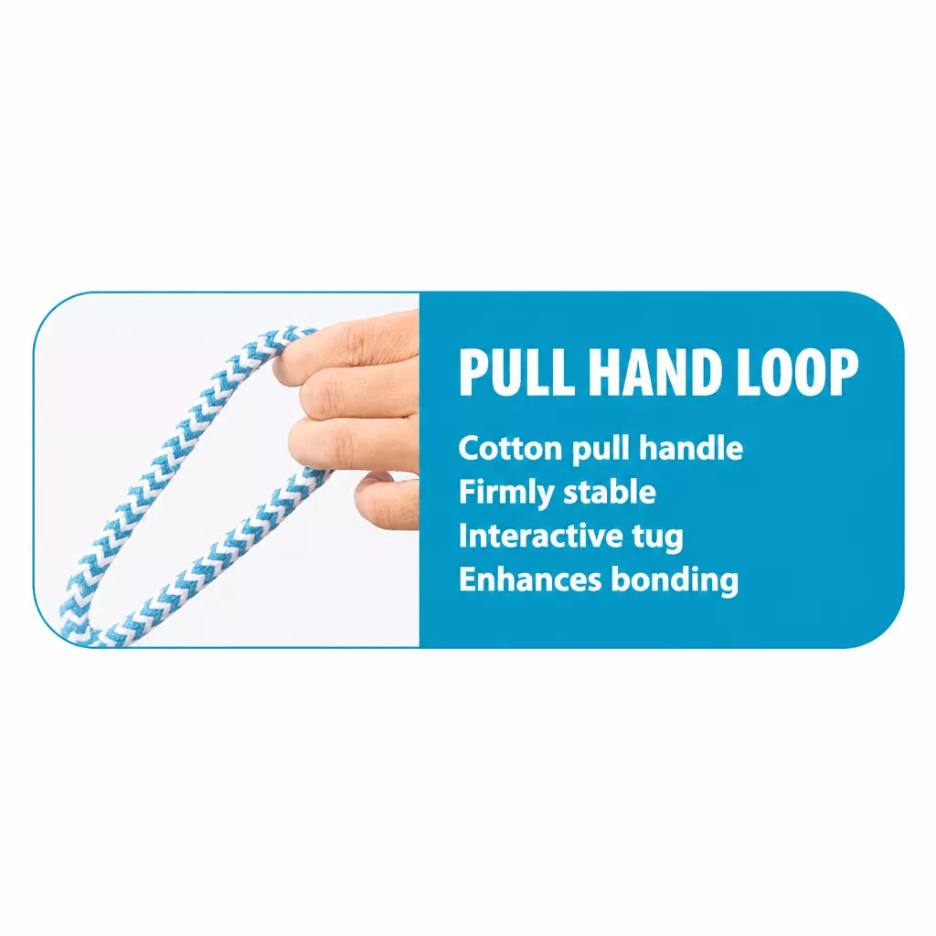 Rope Dog Tug Toy with Treat-Dispensing Ball for Medium and Large Dogs