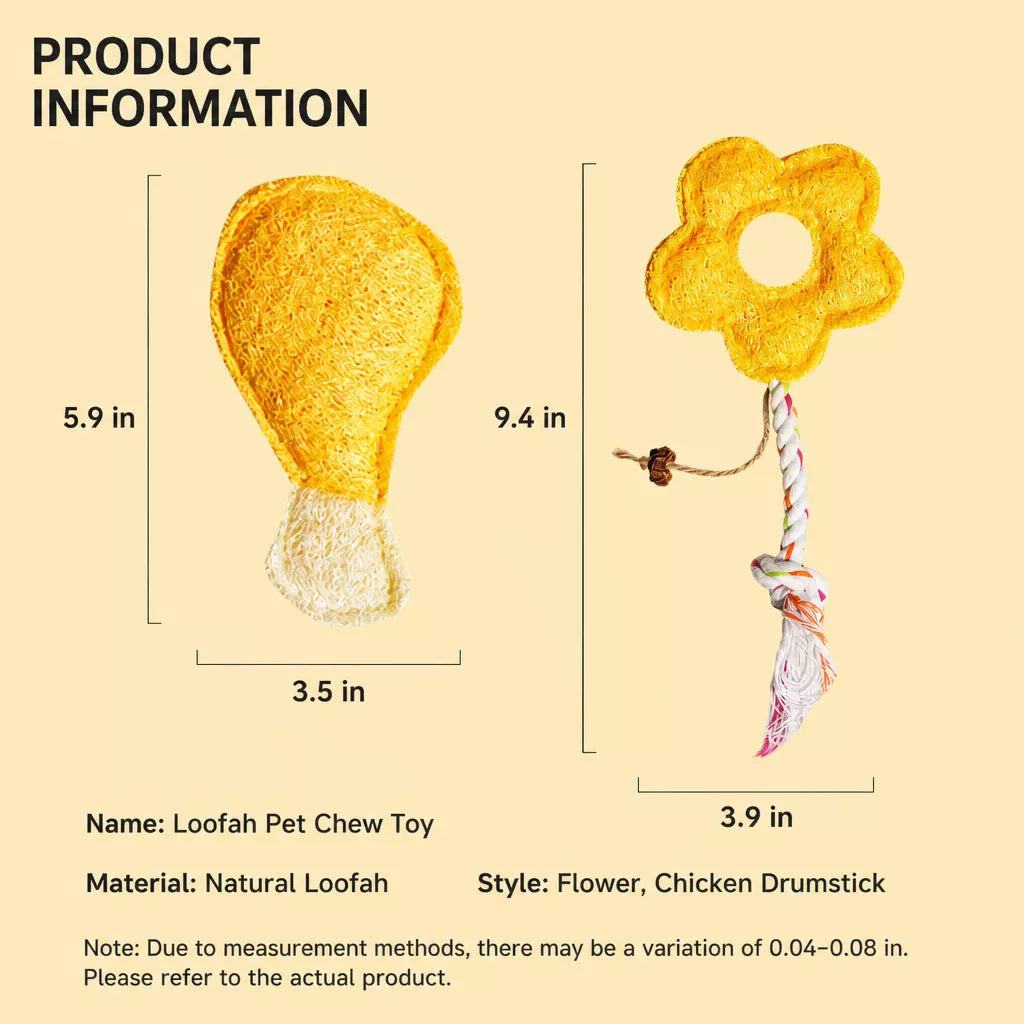 Loofah Cat Toy with Catnip