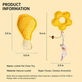 Loofah Cat Toy with Catnip