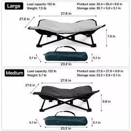 Foldable Outdoor Pet Camping Bed