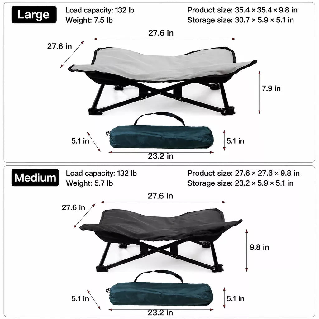 Foldable Outdoor Pet Camping Bed