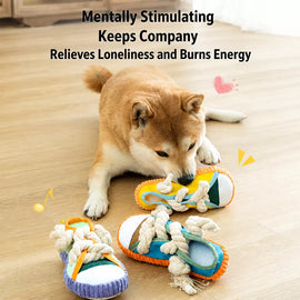 Squeaky Slipper Dog Toy for Small Dogs