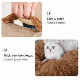 Enclosed Washable Pet Bed for Dogs and Cats