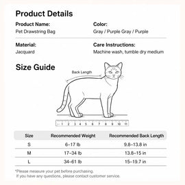 Cat Grooming Restraint Bag for Nail Trimming