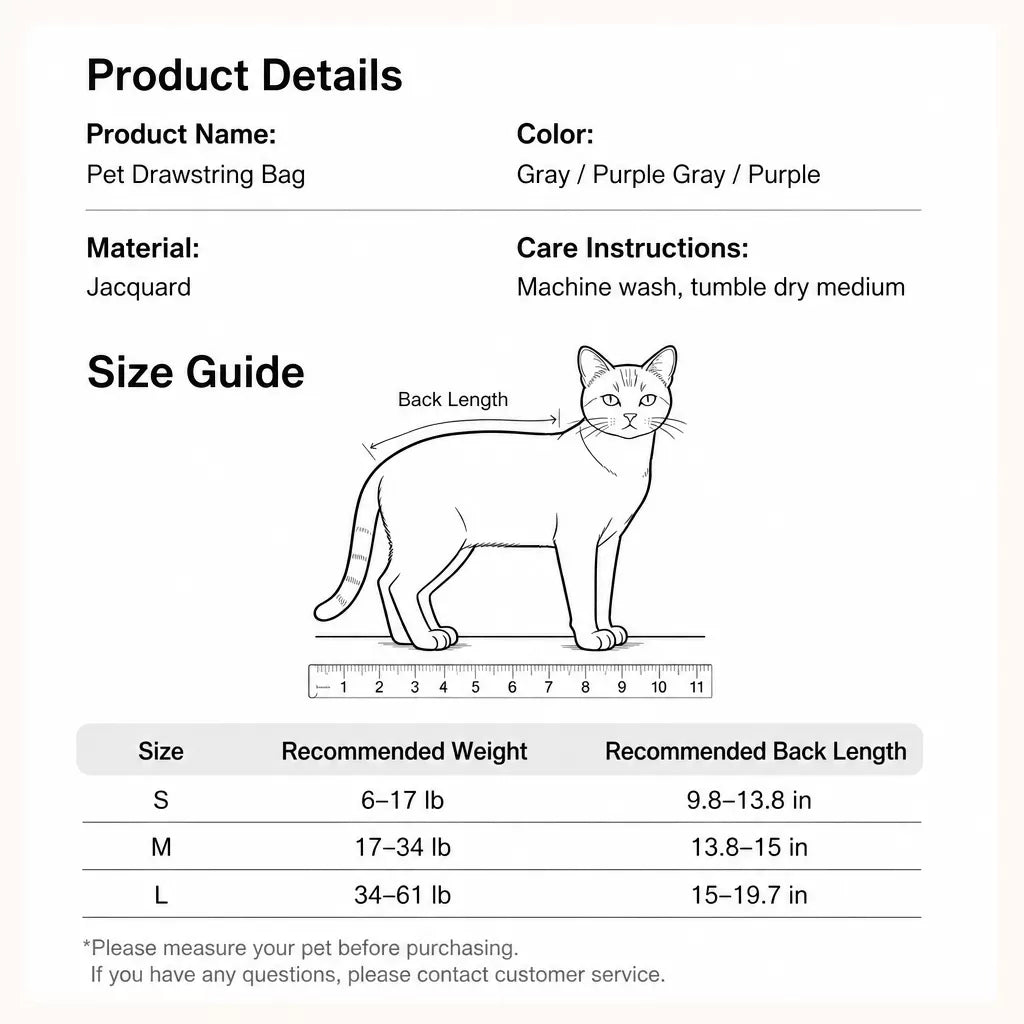 Cat Grooming Restraint Bag for Nail Trimming