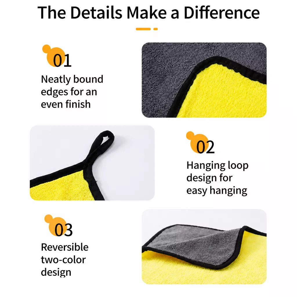 Absorbent Cotton Pet Bath Towel for Dogs and Cats