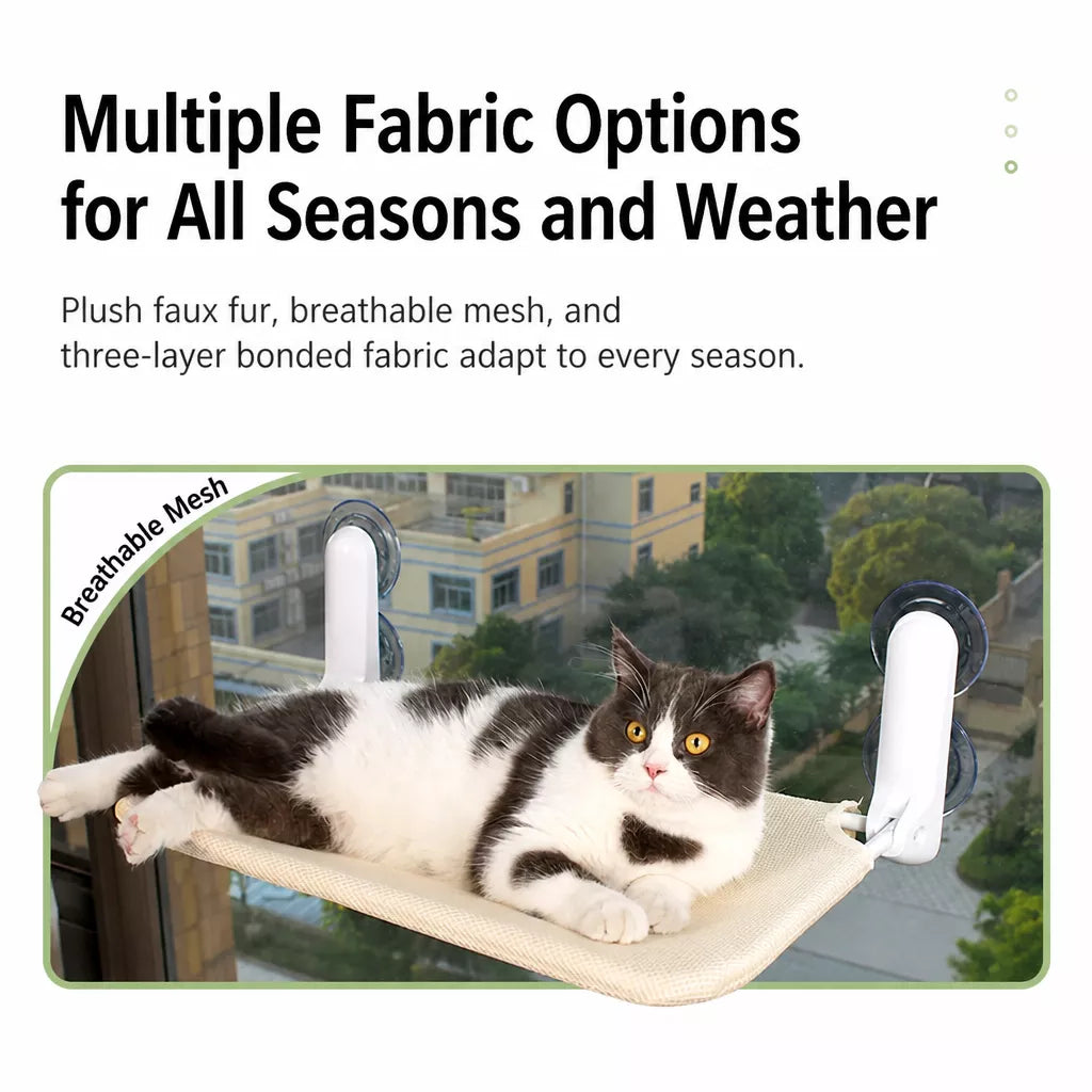 Cat Window Hammock with Suction Cups