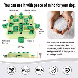 Interactive Dog Treat-Dispensing Puzzle Cube Toy