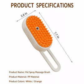 Rechargeable Spray Grooming Brush for Cats and Dogs