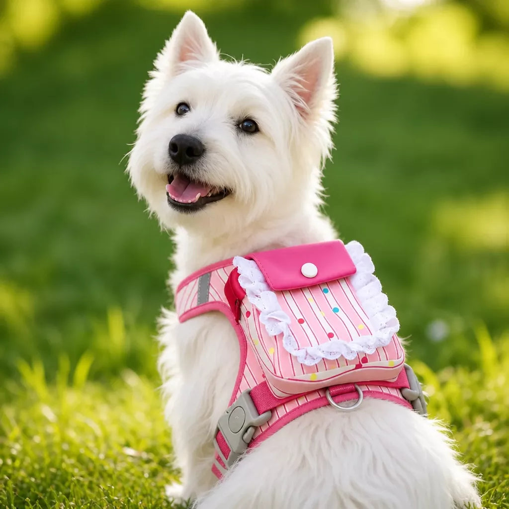 Polyester Dog Harness and Leash Set for Everyday Walks