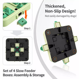 Interactive Dog Treat-Dispensing Puzzle Cube Toy