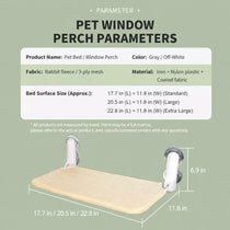 Cat Window Hammock with Suction Cups