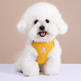Bow Tie Vest-Style Dog Harness and Leash for Small Dogs