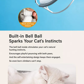 Cat Bed with Climbing Tower and Hammock