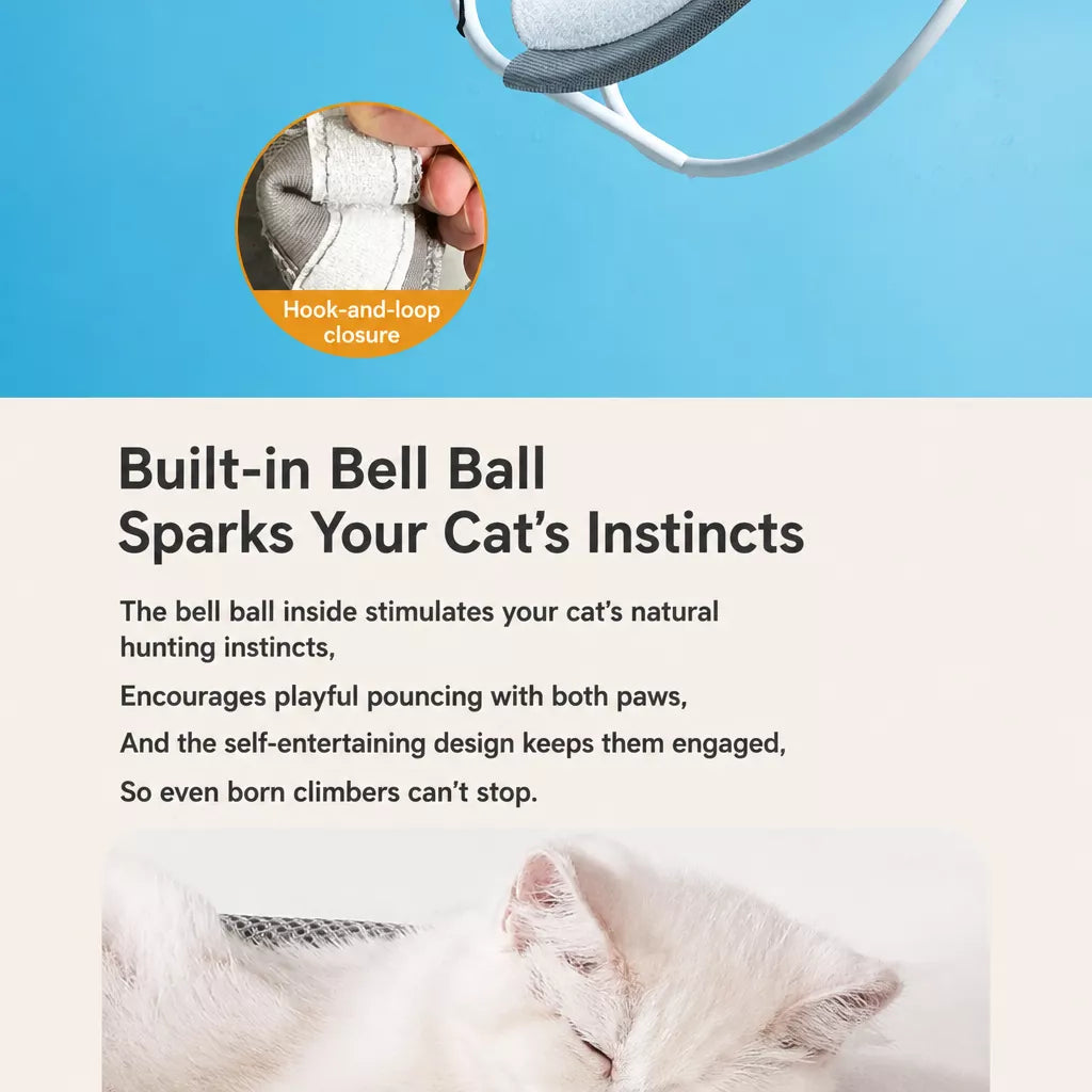 Cat Bed with Climbing Tower and Hammock