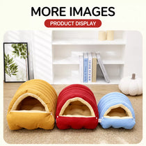 Semi-Enclosed Cat & Dog Bed with EPE Foam
