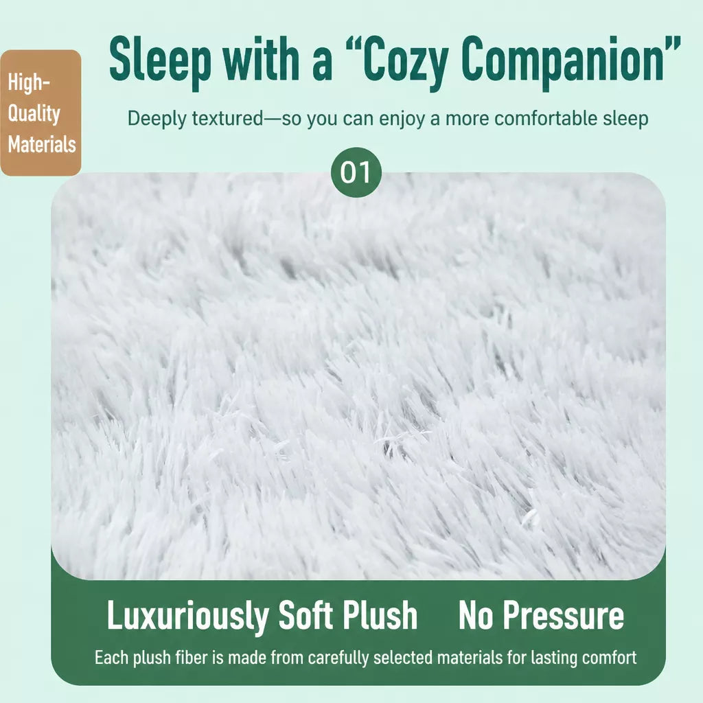 Extra-Large Washable Plush Pet Bed for Dogs and Cats